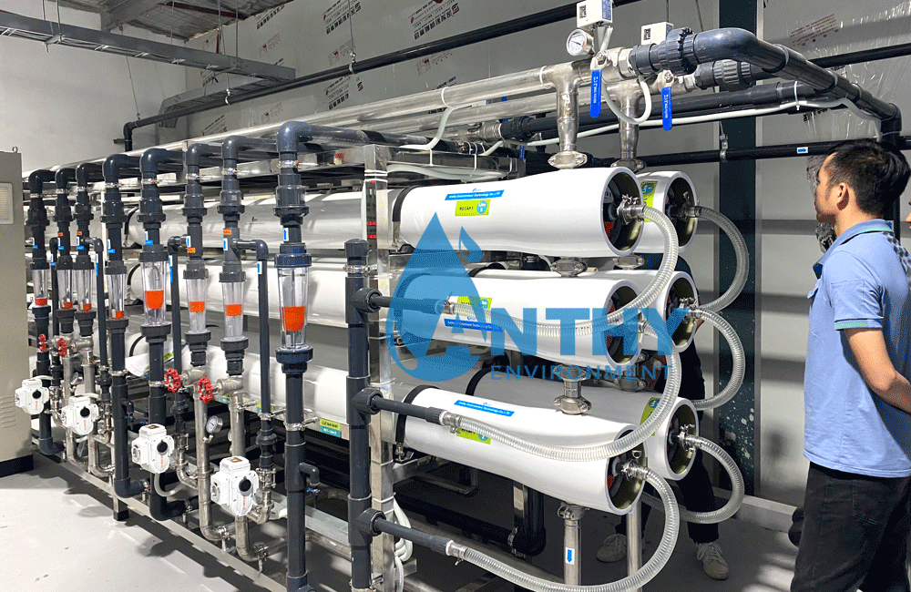 Phần RO 2 pass hệ thống DI 20m3/hr