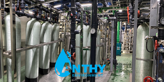 Bộ phận Mixed bed của hệ thống EDI 20m3 duy trì độ tinh khiết 18.25 MΩ*CM