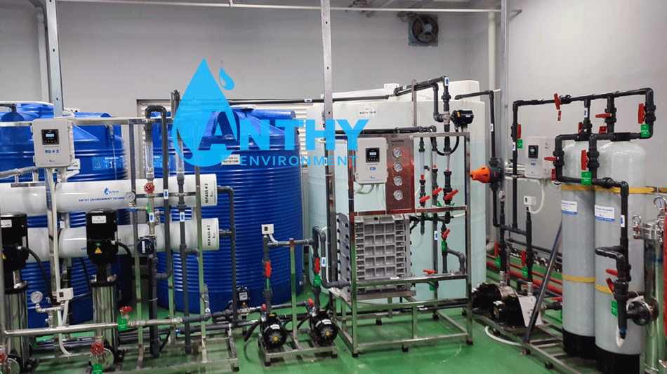 Hệ thống EDI 2.0 m3.hr trong nhà máy sản xuất linh kiện điện tử ô tô do An Thy cung cấp