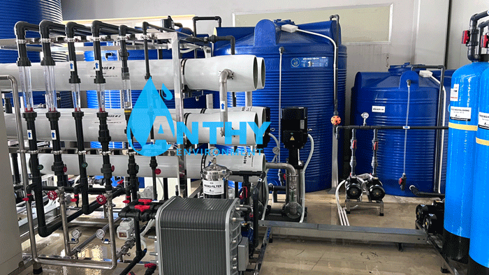 Hệ thống EDI 2.5m3 đã hoàn thành lắp đặt tại nhà máy sản xuất mắt kính