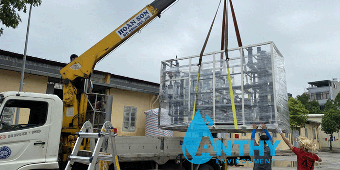 Vân chuyển hệ thống EDI 20m3 đi công trình