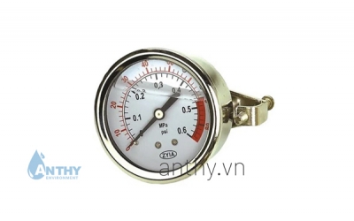 Pressure gauges back connection